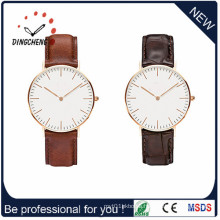 2015 Top Sale Alloy Watch with Leather Strap (DC-1408)